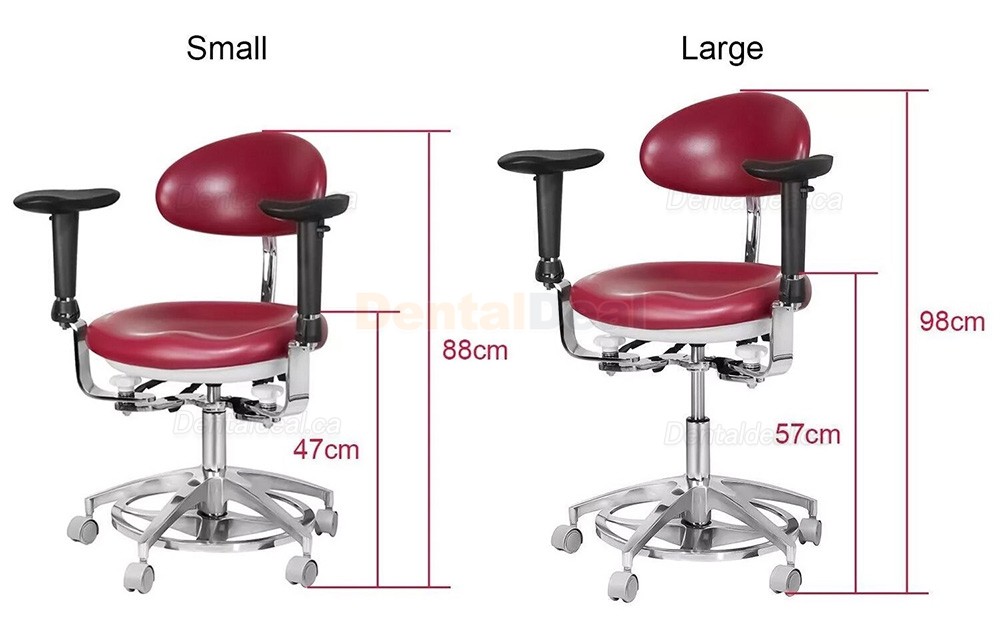 JKS 037 Dental Microscope Stool Surgeon Operator Hygienist Chair with Armrest